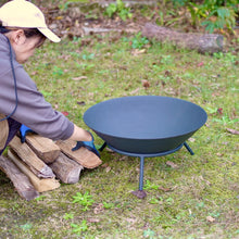 画像をギャラリービューアに読み込む, Fire Pit TAKIBITO 56cm BK ファイヤーピット タキビト　耐熱塗装済み

